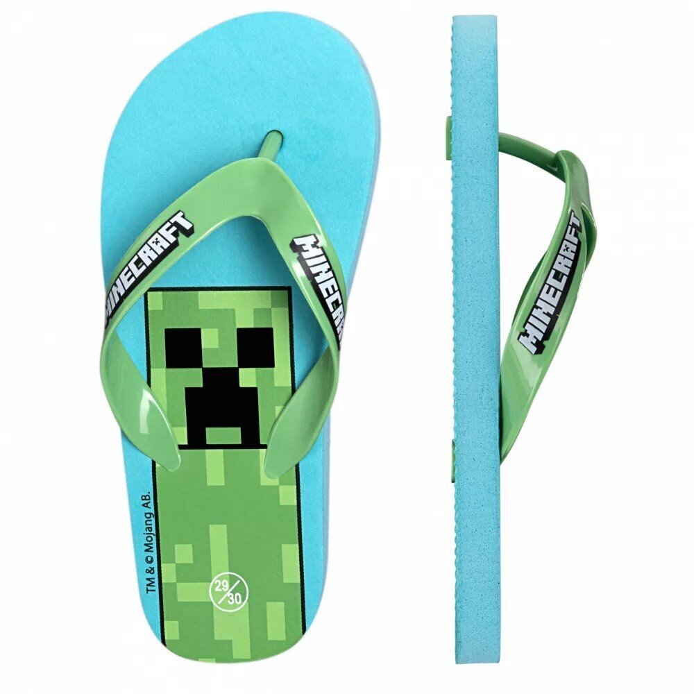 Minecraft laste sussid Flip-Flop hind ja info | Laste rannajalatsid | kaup24.ee