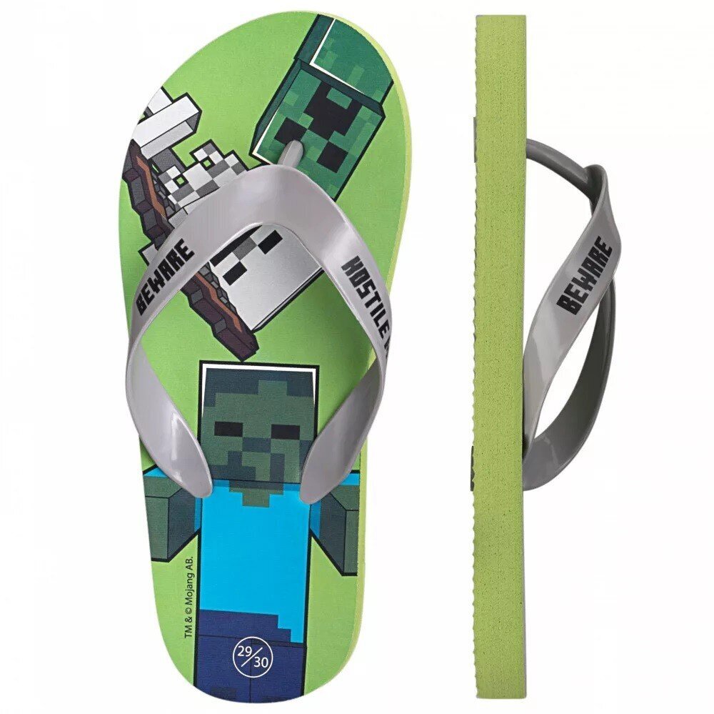 Minecraft laste sussid Flip-Flop hind ja info | Laste rannajalatsid | kaup24.ee