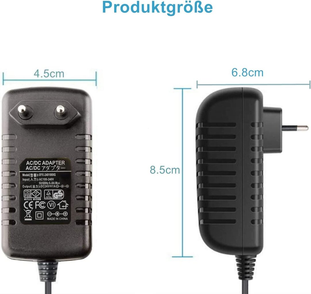 Universaalne laadimisadapter Zuokenzu, 8 kinnitust, 12V-2A цена и информация | Sülearvutite laadijad | kaup24.ee