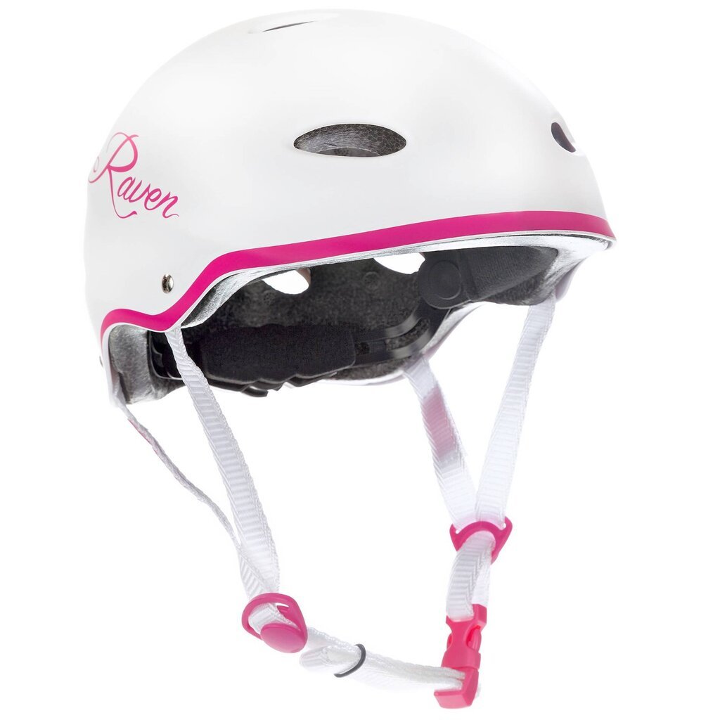 Kiiver Raven White Pink, XS, 52-54 cm цена и информация | Kiivrid | kaup24.ee