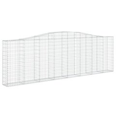 vidaXL kaarekujulised gabioonkorvid 4 tk, 400x30x120/140 cm, raud hind ja info | Lillekastid | kaup24.ee