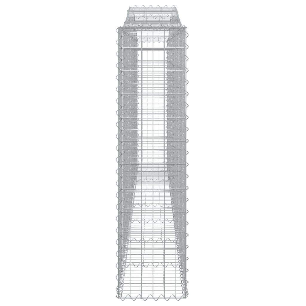 vidaXL kaarekujulised gabioonkorvid 4 tk, 400x30x120/140 cm, raud hind ja info | Lillekastid | kaup24.ee