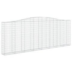 vidaXL kaarekujulised gabioonkorvid 3 tk, 400x30x140/160 cm, raud цена и информация | Ящики для цветов | kaup24.ee