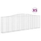 vidaXL kaarekujulised gabioonkorvid 5 tk, 400x30x120/140 cm, raud цена и информация | Lillekastid | kaup24.ee