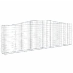 vidaXL kaarekujulised gabioonkorvid 5 tk, 400x30x120/140 cm, raud цена и информация | Ящики для цветов | kaup24.ee