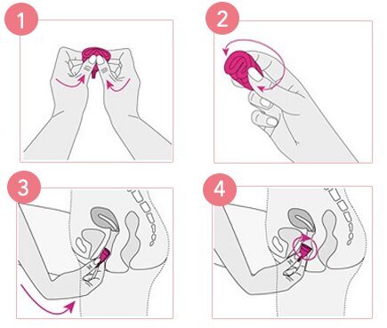 Menstruatsioonitass Eve suurus S silikoonist, roosa hind ja info | Tampoonid, hügieenisidemed, menstruaalanumad | kaup24.ee