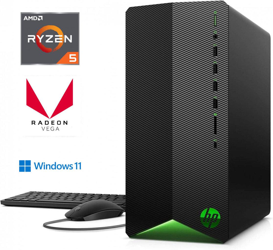 Pavilion Gaming Ryzen 5-4600G 8GB 512GB SSD Radeon Vega 7 Windows 11 Professional цена и информация | Lauaarvutid | kaup24.ee
