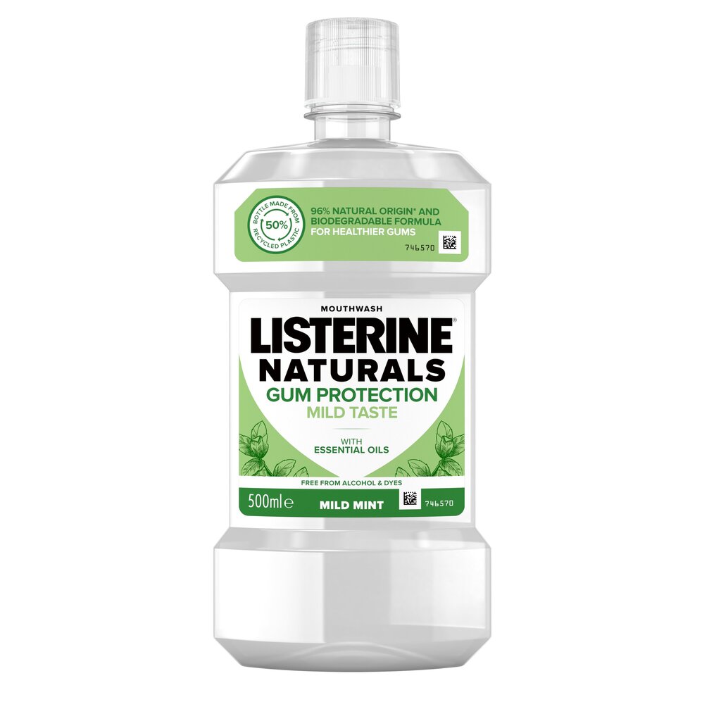 Suuvesi Listerine Naturals Gum Protection 500 ml цена и информация | Suuhügieen | kaup24.ee