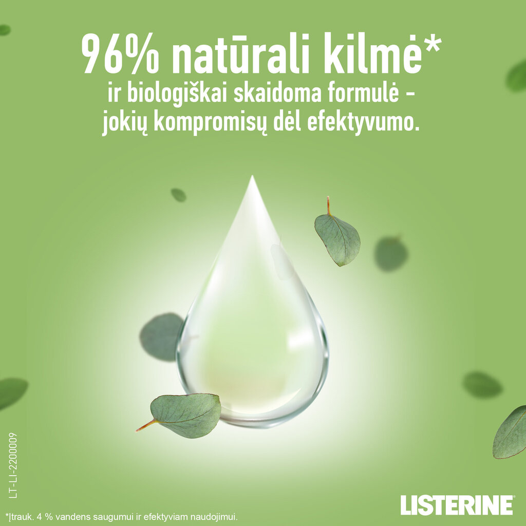 Suuvesi Listerine Naturals Hammastekaitse 500 ml hind ja info | Suuhügieen | kaup24.ee