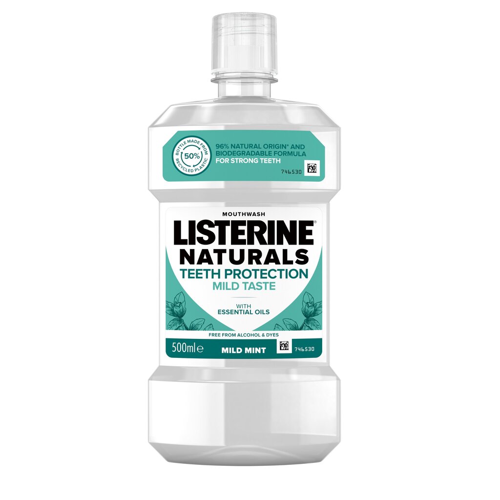 Suuvesi Listerine Naturals Hammastekaitse 500 ml hind ja info | Suuhügieen | kaup24.ee
