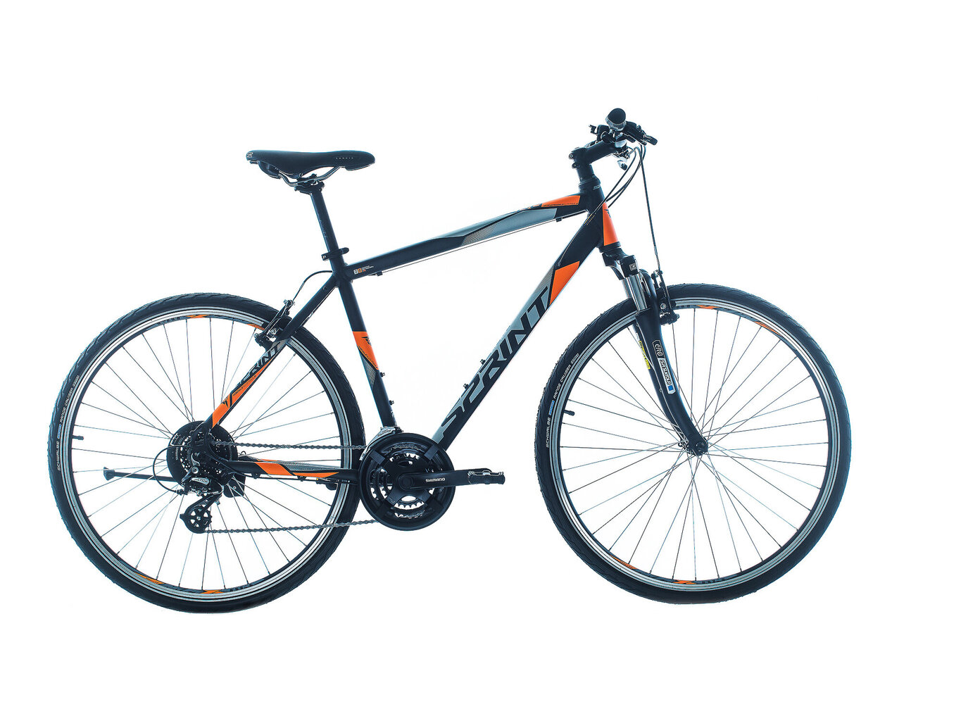 Jalgratas Velosipēds 28 Sprint Sintero Man 47cm BLKMatt/Gray/Orange BK21S10400 hind ja info | Jalgrattad | kaup24.ee