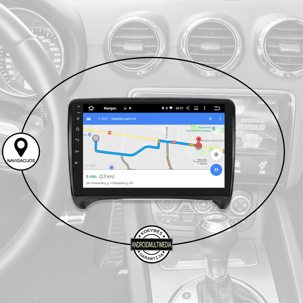 Audi TT 2008-14 Android-tahvelarvuti multimeedia цена и информация | Autoraadiod, multimeedia | kaup24.ee
