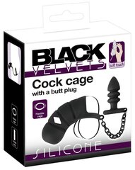 Black Velvets 2-osaline peenisepuuri ja anaaltapi komplekt цена и информация | БДСМ и фетиш | kaup24.ee