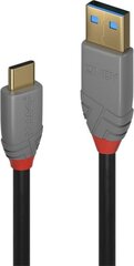 1.5m USB 3.2 Type A to C Cable, Anthra Line, Lindy 36912 цена и информация | Кабели для телефонов | kaup24.ee