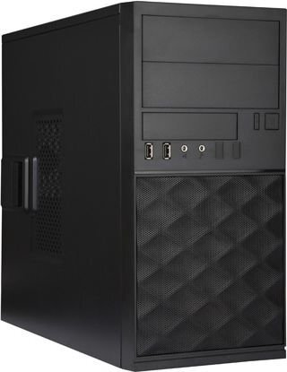 Arvutikorpus In-Win EFS052 Mini-Tower, must (EFS052.U3U2AQC) hind ja info | Arvutikorpused | kaup24.ee