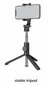 Swissten Bluetooth Selfie Stick Aluminum Tripod For Mobile Phones and GoPro With Remote Control hind ja info | Selfie sticks | kaup24.ee