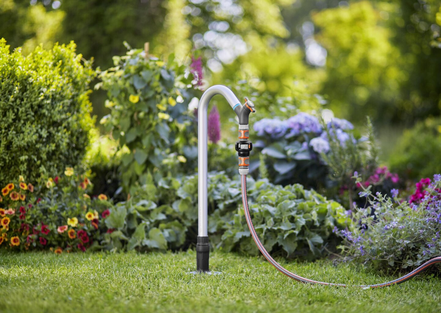 Veemõõtja Gardena AquaCount koos 4 funktsiooniga hind ja info | Kastekannud, voolikud, niisutus | kaup24.ee