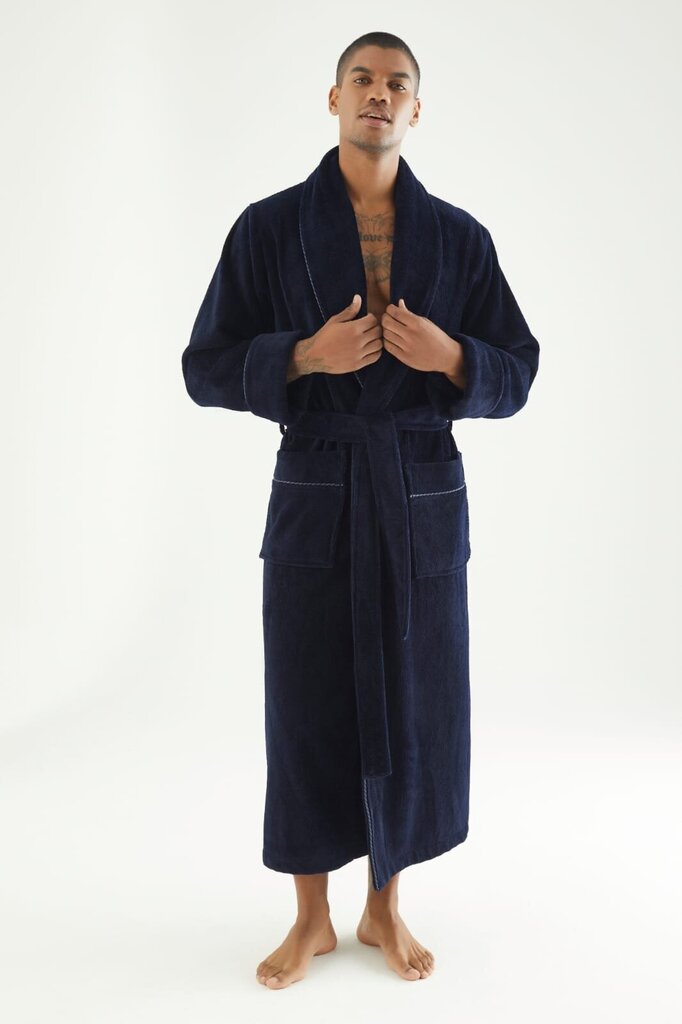 Meeste hommikumantel PH-7235, sinine цена и информация | Meeste hommikumantlid, pidžaamad | kaup24.ee