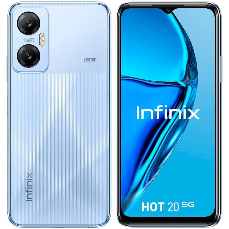 Infinix Hot 20 5G 4/128GB Blue hind ja info | Telefonid | kaup24.ee