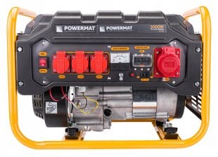 Bensiini elektrigeneraator Powermat 3000W hind ja info | Generaatorid | kaup24.ee