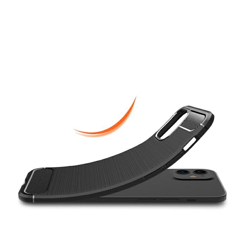 Carbon ümbris Iphone 12 Pro Max 6,7", must hind ja info | Telefoni kaaned, ümbrised | kaup24.ee