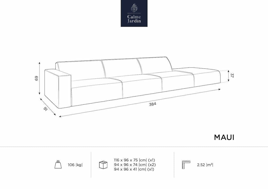 Moodul-välidiivan Calme Jardin Maui, pruun цена и информация | Aiatoolid | kaup24.ee