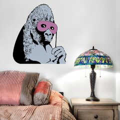 Vinüülseinakleebis Banksy armas maskeeritud gorilla sisekujundus – 100 x 86 hind ja info | Seinakleebised | kaup24.ee