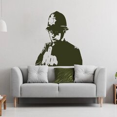 Vinüülroheline seinakleebis Banksy politseinik – 120 x 101 cm цена и информация | Декоративные наклейки | kaup24.ee