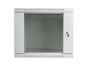 Lanbergi seinale paigaldatav riiulikapp 19'' 9U 600x450mm, hall цена и информация | Аксессуары для компонентов | kaup24.ee