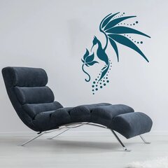 Sinine vinüülist seinakleebis Hummingbird – 100 x 86 cm hind ja info | Seinakleebised | kaup24.ee