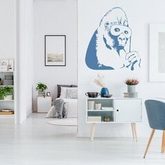 Виниловая синяя наклейка на стену Banksy горилла в маске Декор интерьера - 53 х 60 см цена и информация | Декоративные наклейки | kaup24.ee