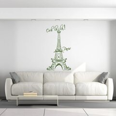 Vinüülroheline seinakleebis Eiffeli torn – 140 X 73 cm цена и информация | Декоративные наклейки | kaup24.ee