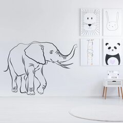 Vinüülseinakleebis armas Safari Elephant sisekujundus – 140 x 101 cm hind ja info | Seinakleebised | kaup24.ee