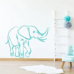 Vinüülsinine seinakleebis armas Safari Elephant sisekujundus – 140 x 101 cm цена и информация | Декоративные наклейки | kaup24.ee