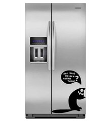 Виниловая наклейка на холодильник Голодный кот Декор интерьера для кухни - 30 х 22 см цена и информация | Декоративные наклейки | kaup24.ee