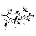 Vinüülist seinakleebis Puuoksa ja lindudega – 100 x 76 cm