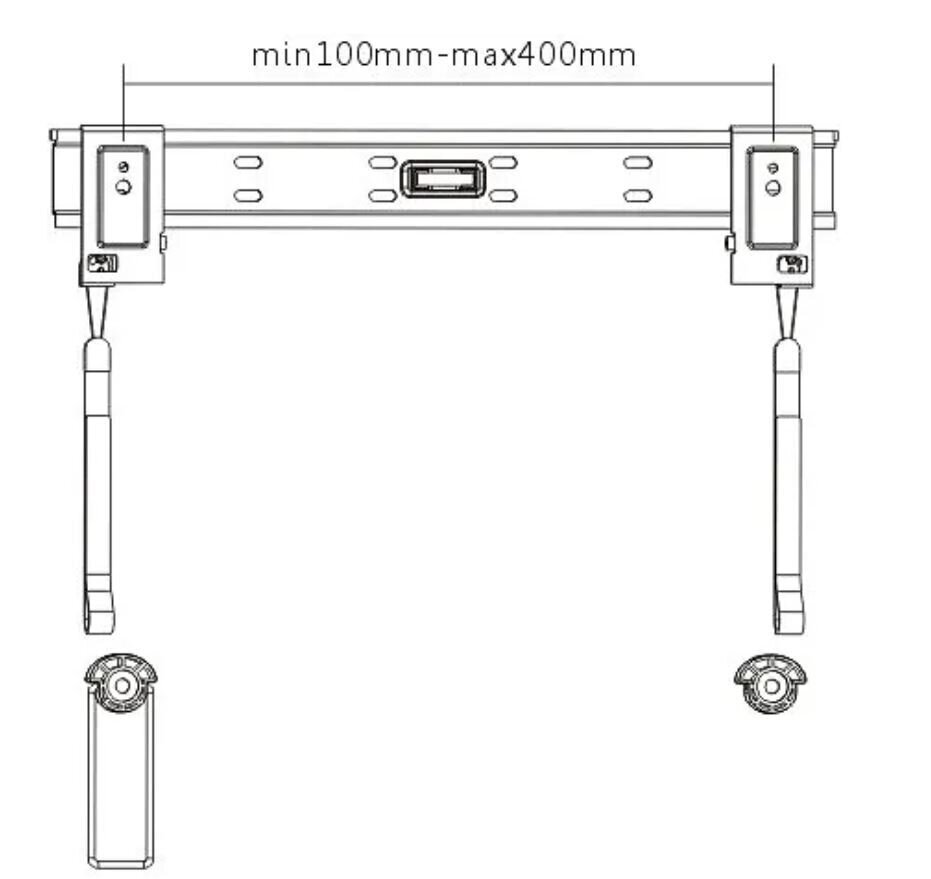 Mozi LED-024 32-55” hind ja info | Teleri seinakinnitused ja hoidjad | kaup24.ee