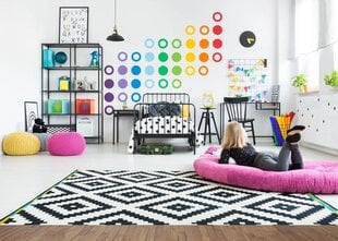 Vinüülseinakleebised värvilised vikerkaareringid Bright Interior Decor - 36 tk. цена и информация | Декоративные наклейки | kaup24.ee