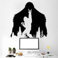 Vinüülist seinakleebis Big Yeti Bigfoot sisekujundus - 100 x 93 cm