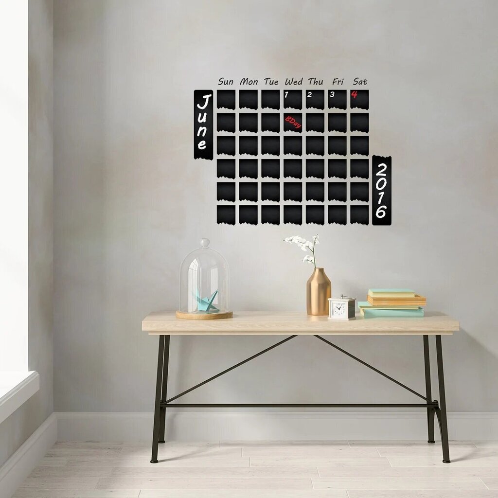 Kalender - märkmete tahvel kontori või köögi - 78 x 60 cm hind ja info | Aplikatsioonid, dekoratsioonid, kleebised | kaup24.ee