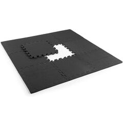 Спортивное напольное покрытие Gymstick Puzzle Mat Set, черное цена и информация | Аксессуары для тренажеров | kaup24.ee