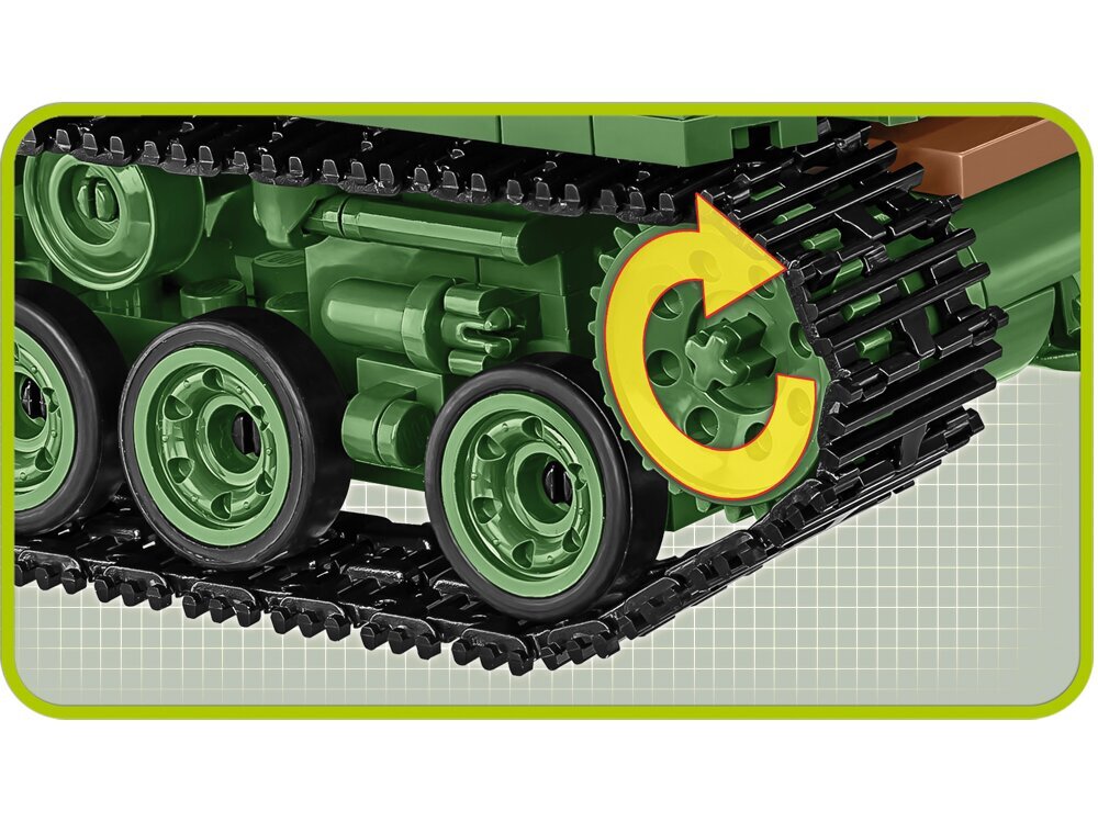 Cobi - Plastkonstruktorid M4A3E8 Sherman Easy Eight, 1/28, 2533 цена и информация | Klotsid ja konstruktorid | kaup24.ee