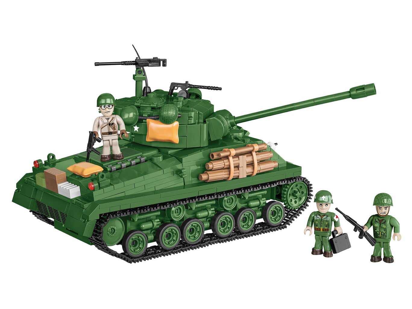 Cobi - Plastkonstruktorid M4A3E8 Sherman Easy Eight, 1/28, 2533 цена и информация | Klotsid ja konstruktorid | kaup24.ee