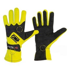 Men's Driving Gloves OMP MY2018 Must hind ja info | Meeste sallid, mütsid ja kindad | kaup24.ee