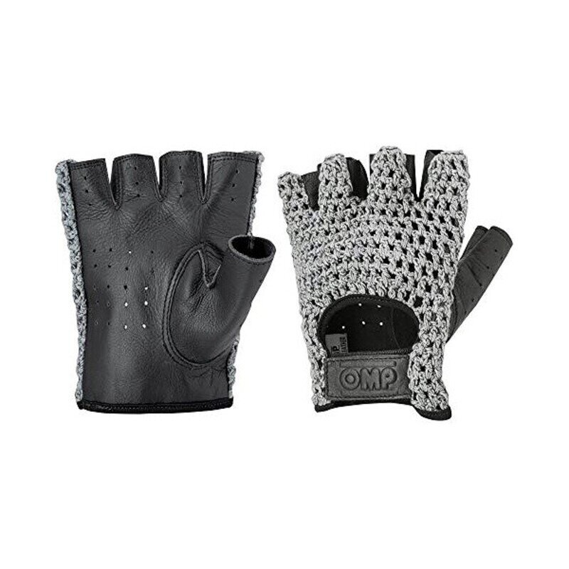 Men's Driving Gloves OMP (Suurus L/XL) Must цена и информация | Mootorratta kindad, kaitsmed | kaup24.ee