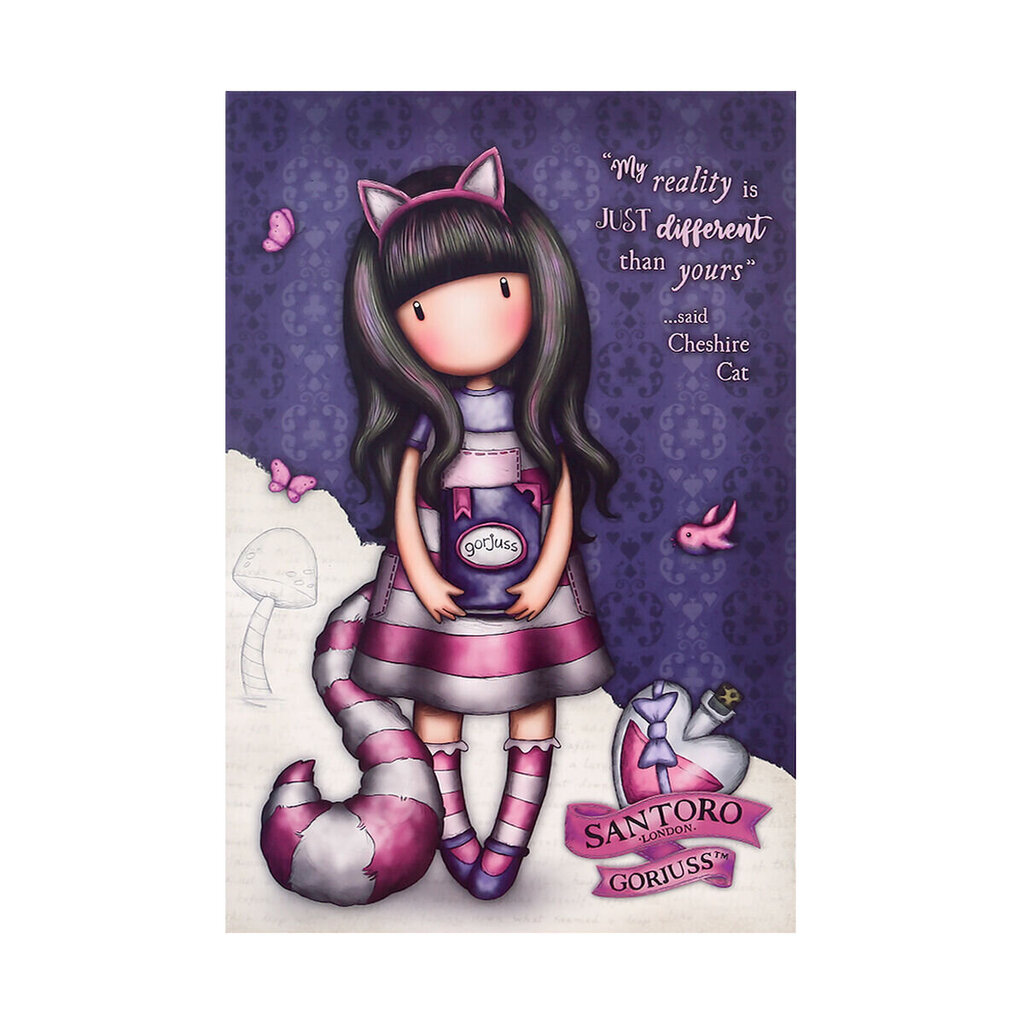 Kontoritarvete Komplekt Gorjuss Cheshire cat Lilla цена и информация | Kirjatarbed | kaup24.ee