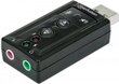 Manhattan Hi-Speed USB 3D virtual 7.1 with volume control (151429) цена и информация | USB jagajad, adapterid | kaup24.ee