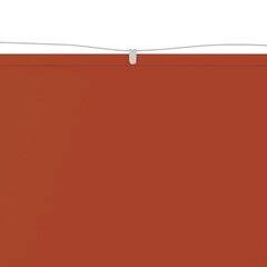 vidaXL vertikaalne varikatus terrakota 60x1200 cm Oxfordi kangas hind ja info | Päikesevarjud, markiisid ja alused | kaup24.ee