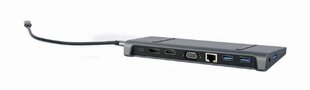 Dokstacija Gembird USB Type-C 9-in-1 hind ja info | USB jagajad, adapterid | kaup24.ee