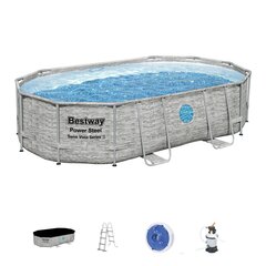 Ovaalne bassein Bestway Power Steel Swim Vista, 488x305cm цена и информация | Бассейны | kaup24.ee